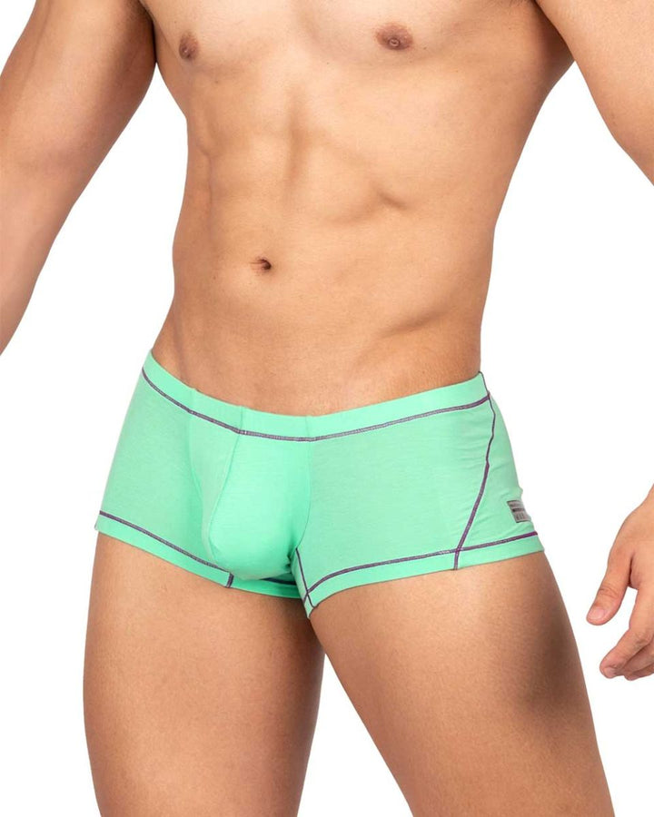 Private Structure Prime Elysian Hipster Men's Trunk Underwear in Cyan – men's trunks