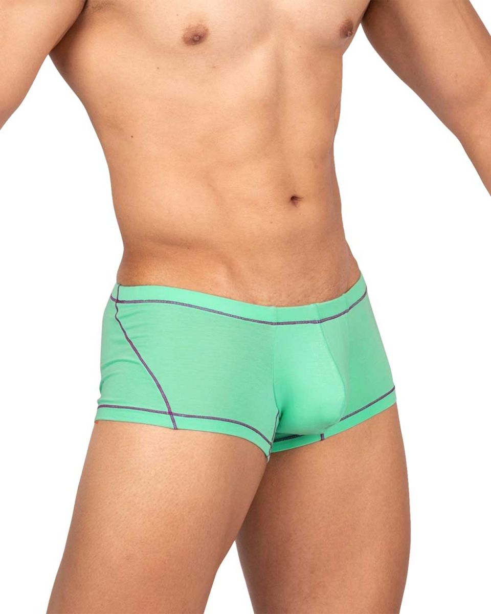 Private Structure Prime Elysian Hipster Men's Trunk Underwear in Cyan – men's trunks
