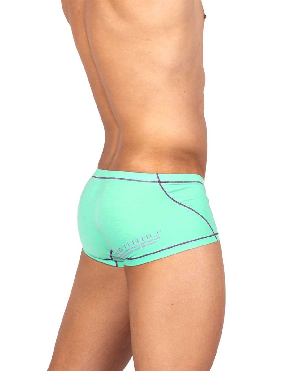 Private Structure Prime Elysian Hipster Men's Trunk Underwear in Cyan – men's trunks
