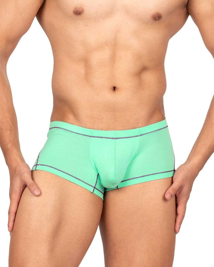 Private Structure Prime Elysian Hipster Men's Trunk Underwear in Cyan – men's trunks