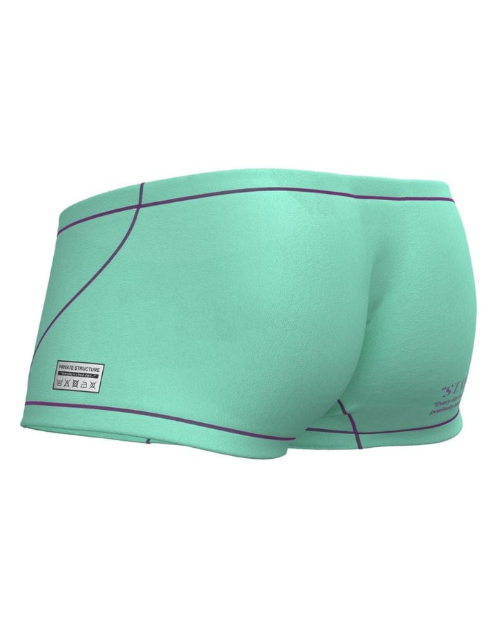 Private Structure Prime Elysian Hipster Men's Trunk Underwear in Cyan – men's trunks