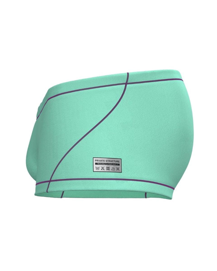 Private Structure Prime Elysian Hipster Men's Trunk Underwear in Cyan – men's trunks