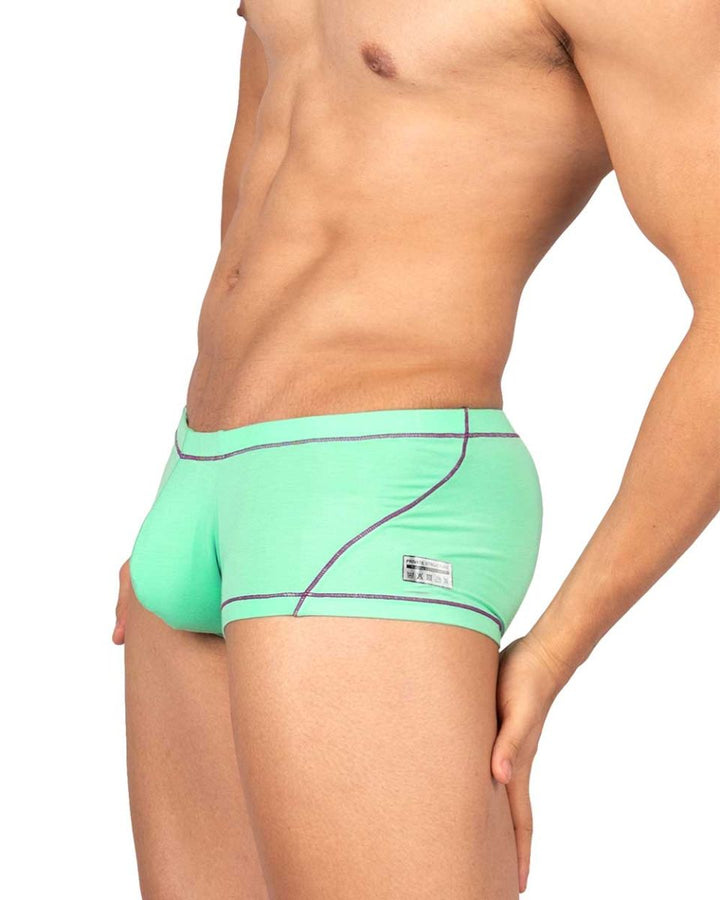 Private Structure Prime Elysian Hipster Men's Trunk Underwear in Cyan – men's trunks