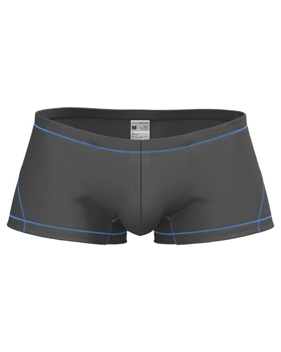 Private Structure Prime Elysian Hipster Men's Trunk Underwear in Gray – men's trunks