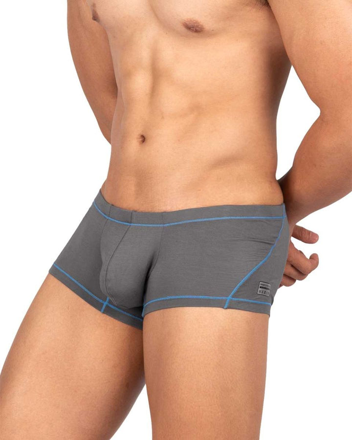 Private Structure Prime Elysian Hipster Men's Trunk Underwear in Gray – men's trunks
