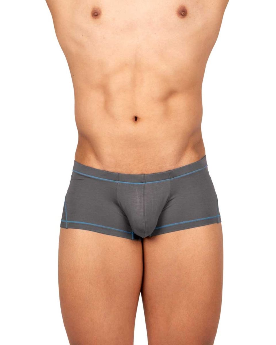Private Structure Prime Elysian Hipster Men's Trunk Underwear in Gray – men's trunks