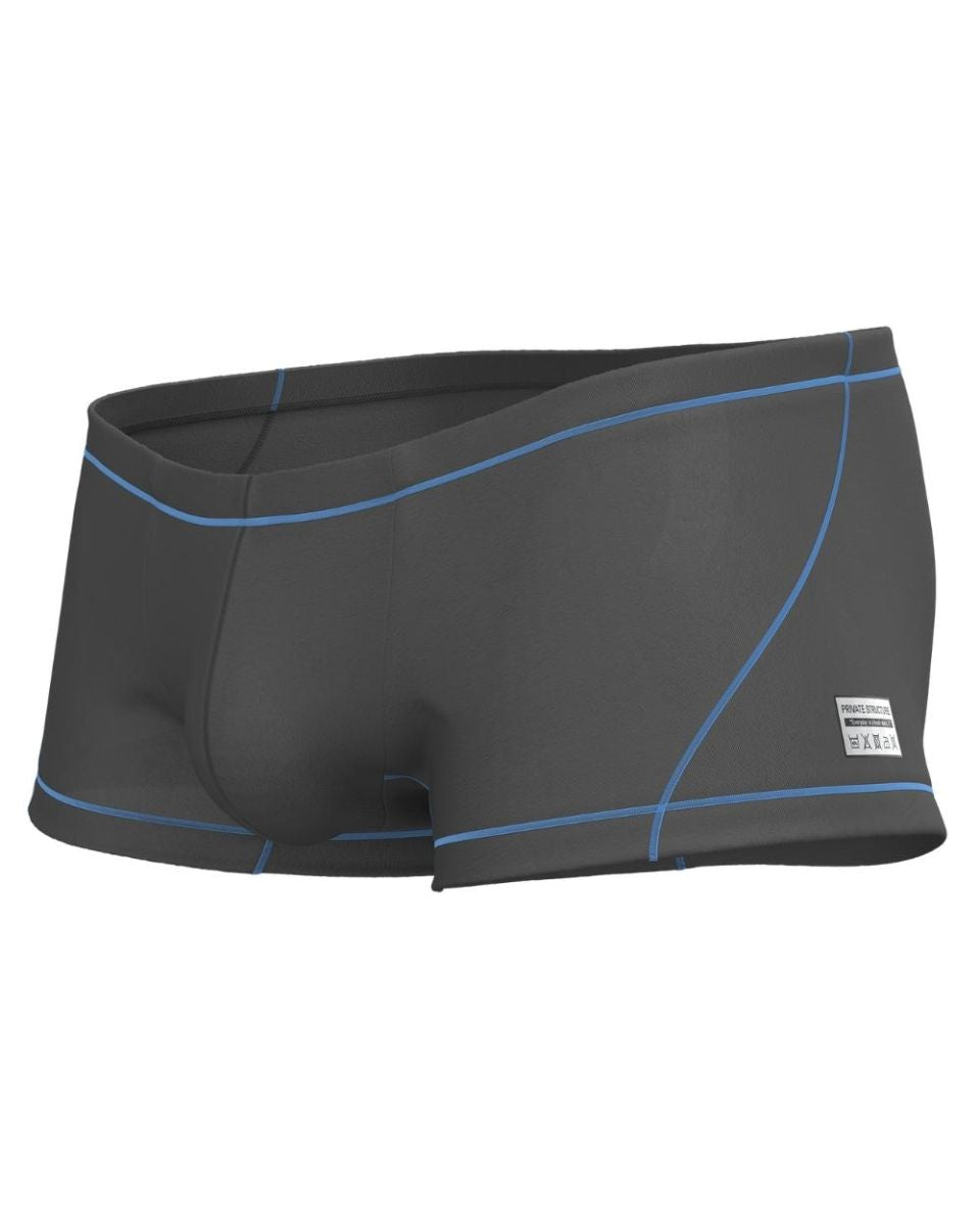 Private Structure Prime Elysian Hipster Men's Trunk Underwear in Gray – men's trunks