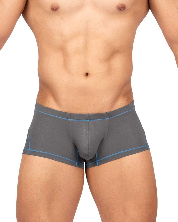 Private Structure Prime Elysian Hipster Men's Trunk Underwear in Gray – men's trunks