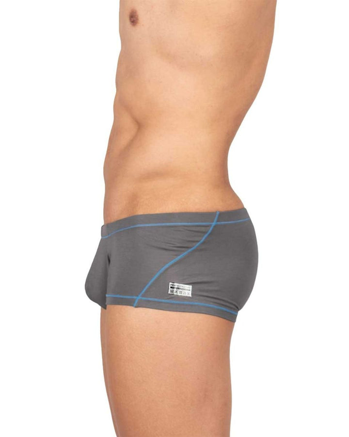 Private Structure Prime Elysian Hipster Men's Trunk Underwear in Gray – men's trunks