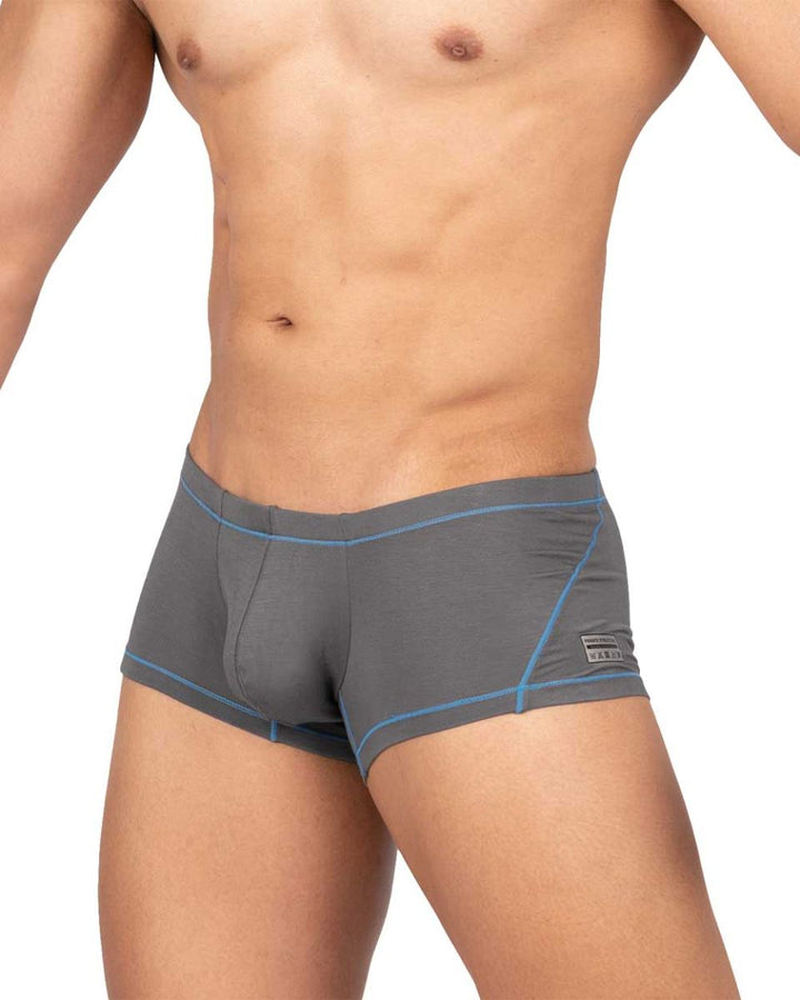 Private Structure Prime Elysian Hipster Men's Trunk Underwear in Gray – men's trunks
