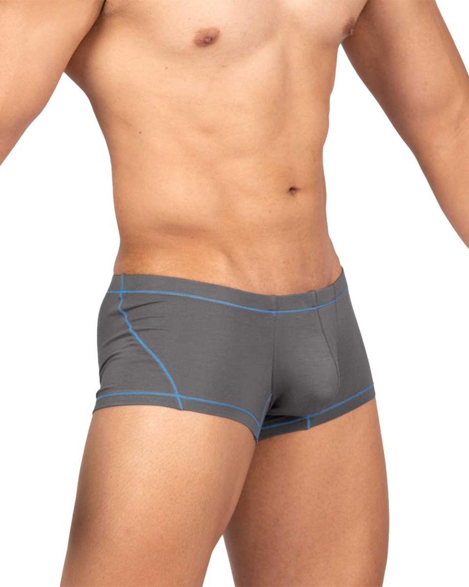 Private Structure Prime Elysian Hipster Men's Trunk Underwear in Gray – men's trunks
