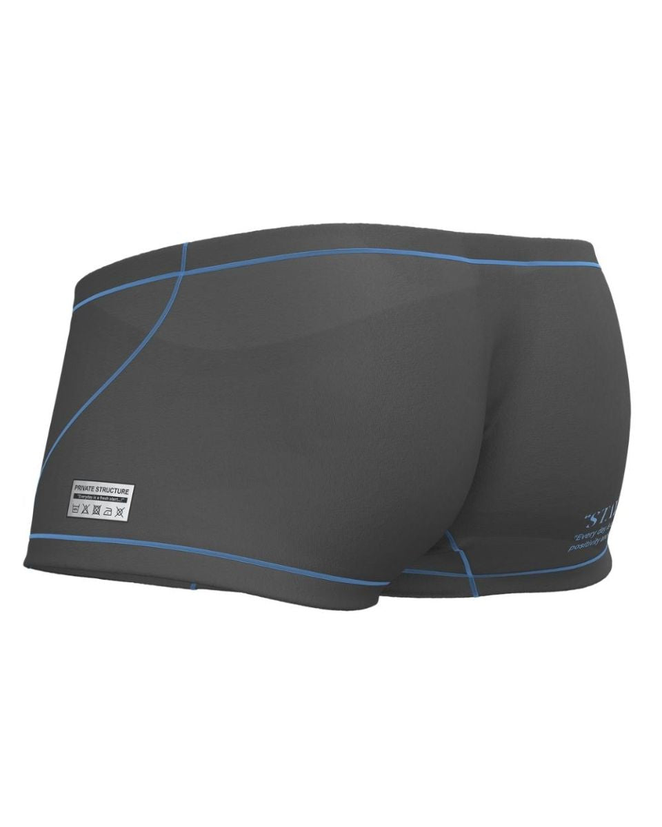 Private Structure Prime Elysian Hipster Men's Trunk Underwear in Gray – men's trunks