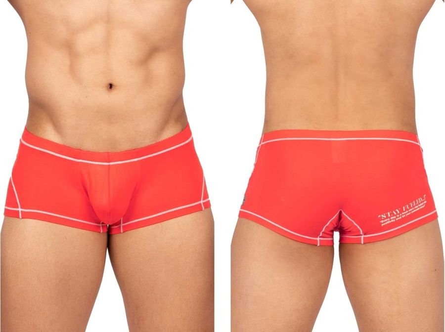 Private Structure Prime Elysian Hipster Men's Trunk Underwear in Red – men's trunks