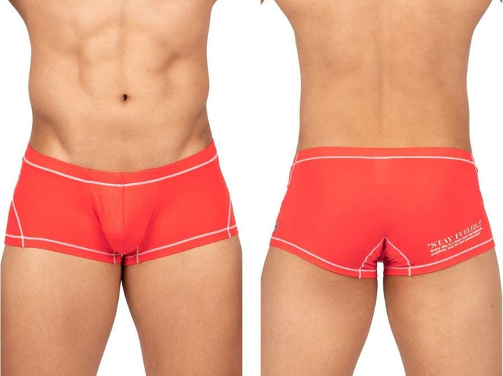 Private Structure Prime Elysian Hipster Men's Trunk Underwear in Red – men's trunks