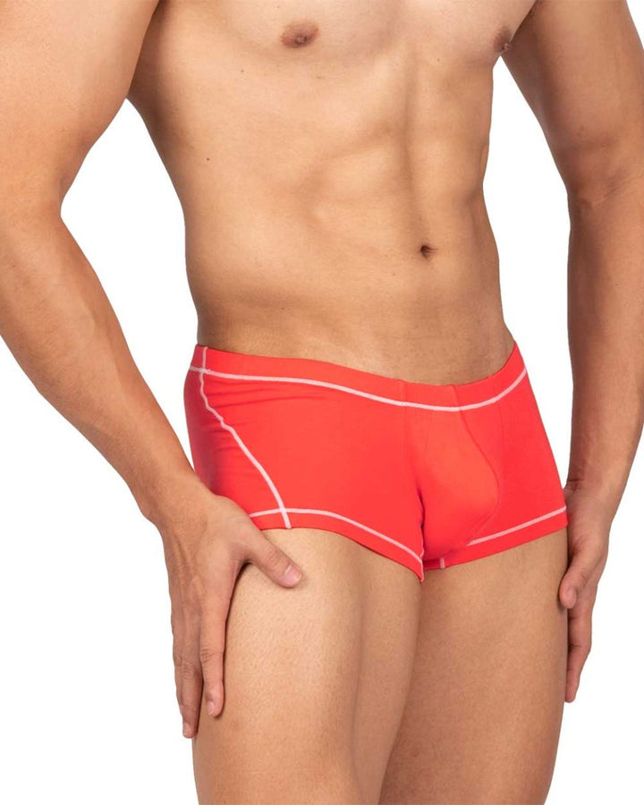 Private Structure Prime Elysian Hipster Men's Trunk Underwear in Red – men's trunks