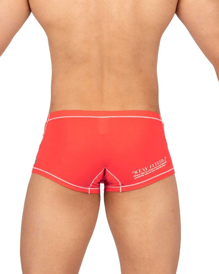 Private Structure Prime Elysian Hipster Men's Trunk Underwear in Red – men's trunks