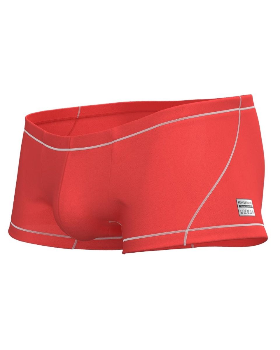 Private Structure Prime Elysian Hipster Men's Trunk Underwear in Red – men's trunks