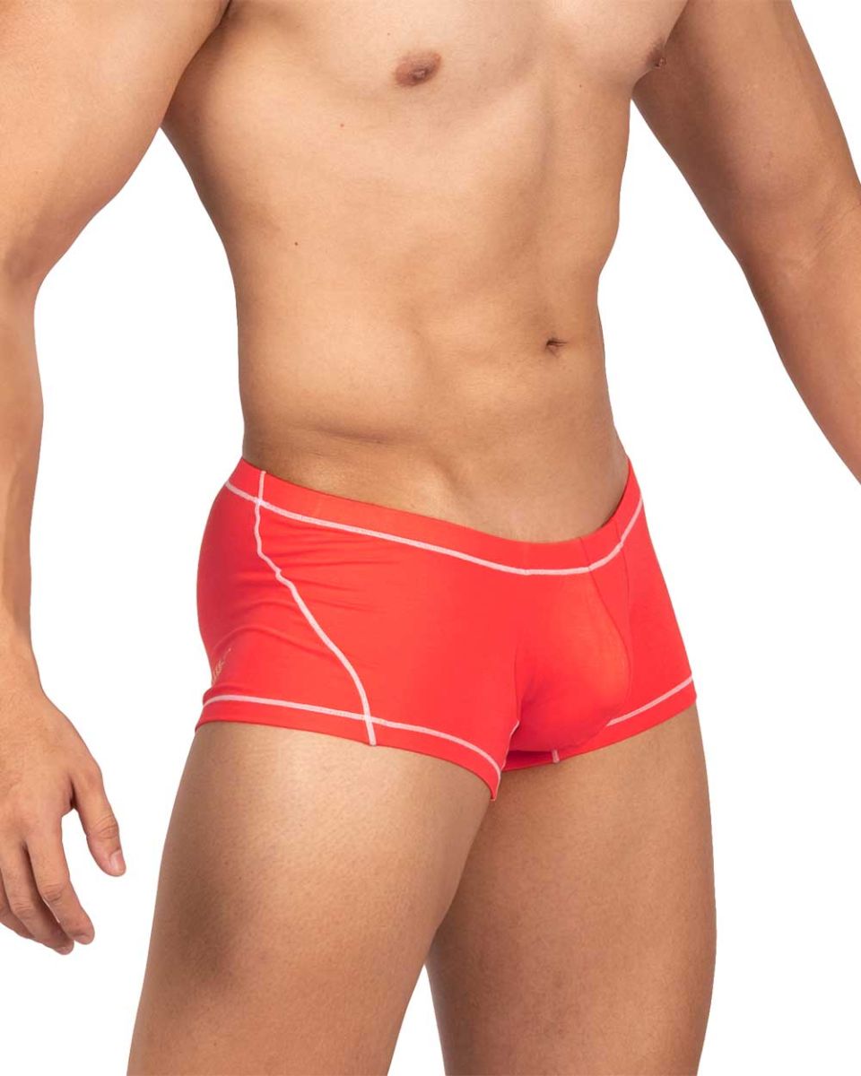 Private Structure Prime Elysian Hipster Men's Trunk Underwear in Red – men's trunks