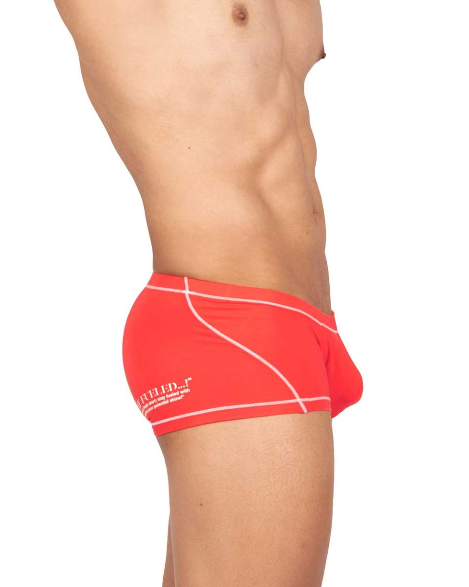 Private Structure Prime Elysian Hipster Men's Trunk Underwear in Red – men's trunks