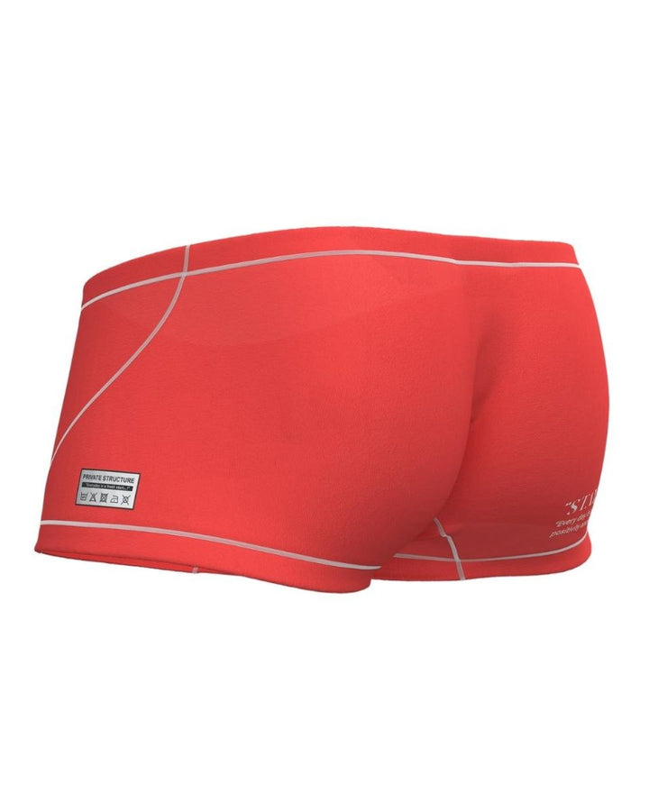 Private Structure Prime Elysian Hipster Men's Trunk Underwear in Red – men's trunks