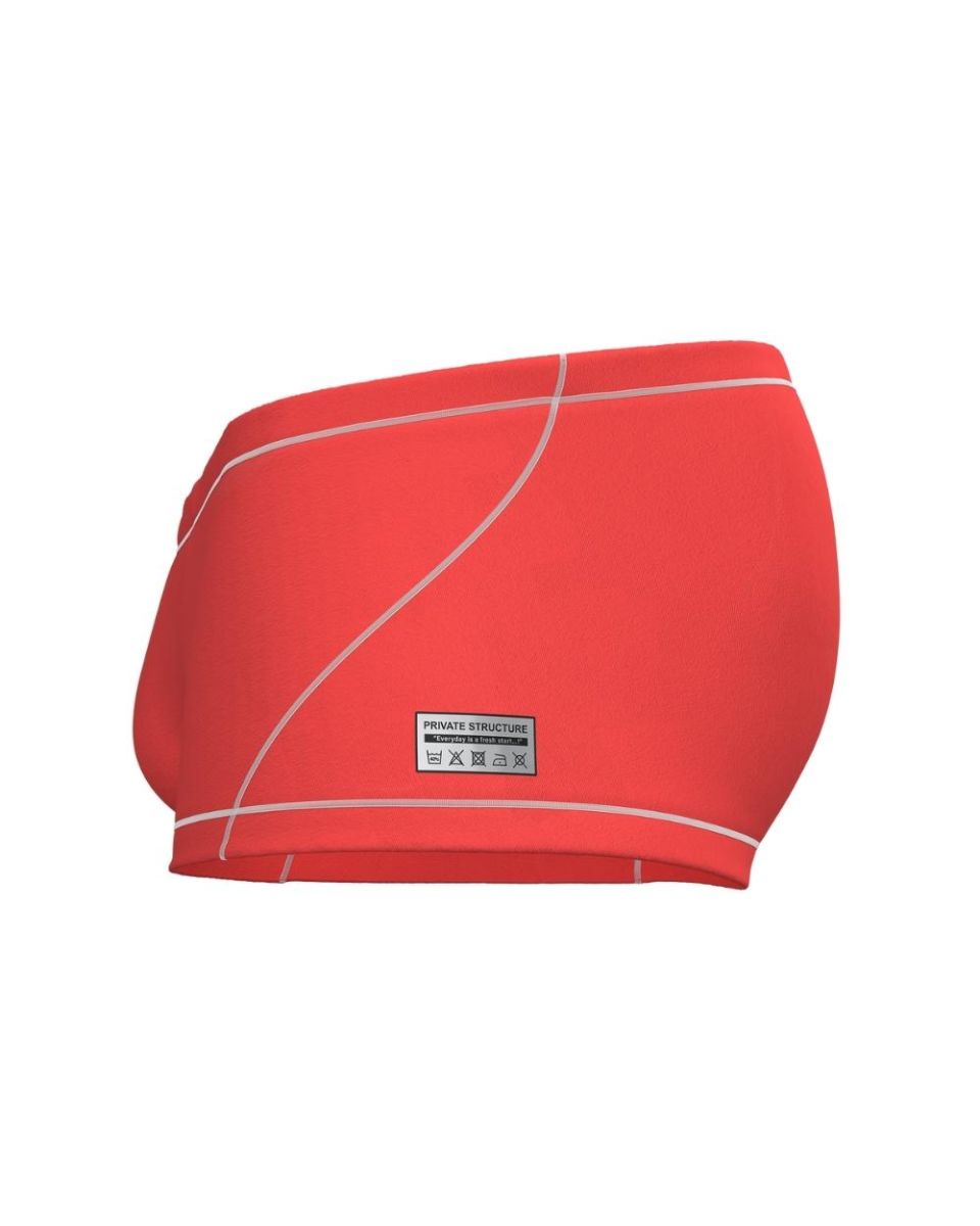 Private Structure Prime Elysian Hipster Men's Trunk Underwear in Red – men's trunks