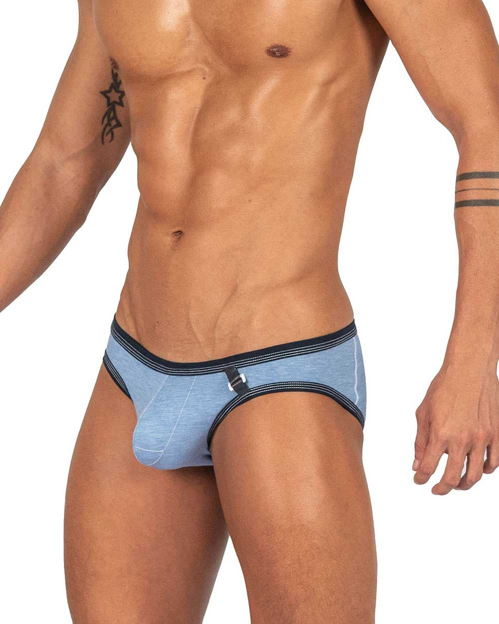 Private Structure Barn Boy Low Rise Mini Men's Bikini Brief in Denim – men's briefs