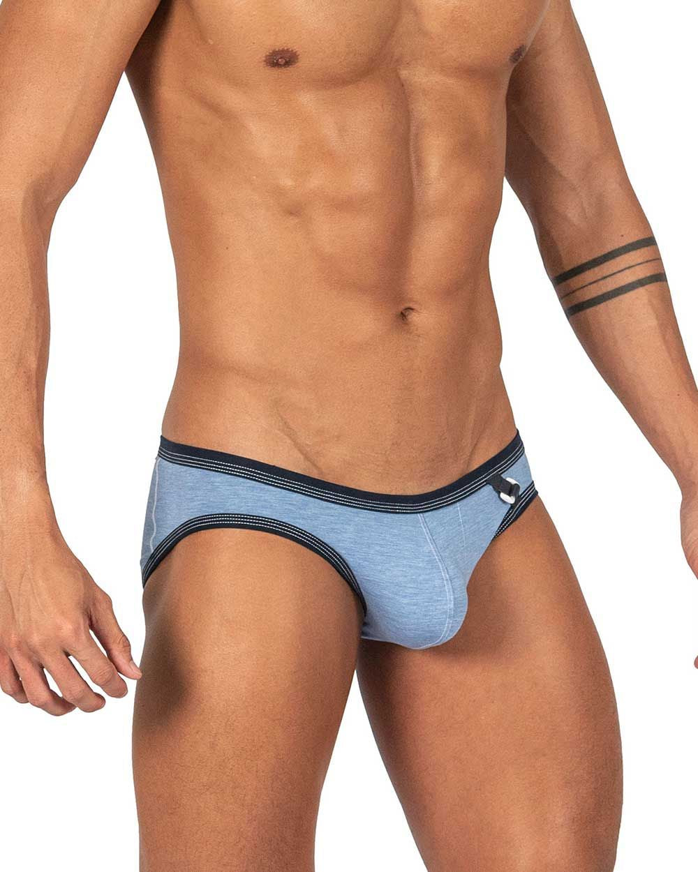 Private Structure Barn Boy Low Rise Mini Men's Bikini Brief in Denim – men's briefs