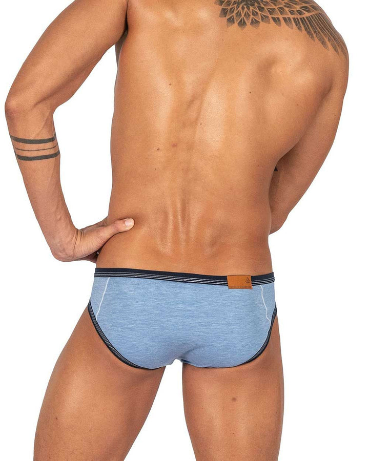 Private Structure Barn Boy Low Rise Mini Men's Bikini Brief in Denim – men's briefs