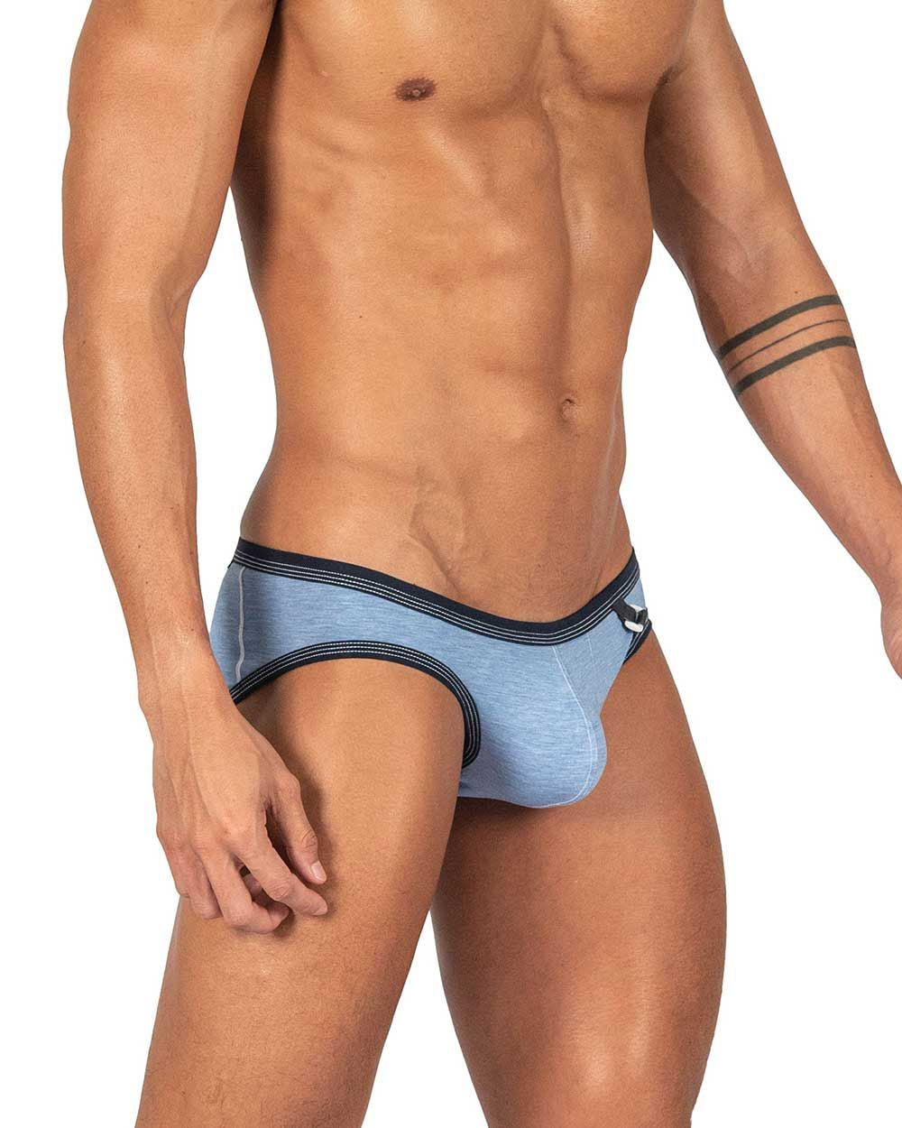Private Structure Barn Boy Low Rise Mini Men's Bikini Brief in Denim – men's briefs