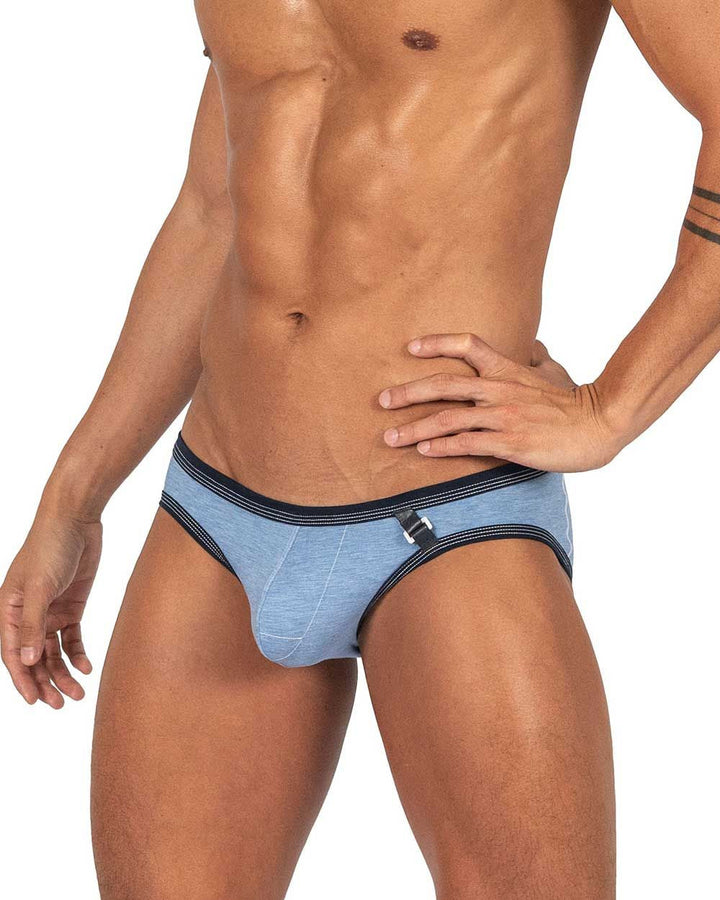 Private Structure Barn Boy Low Rise Mini Men's Bikini Brief in Denim – men's briefs