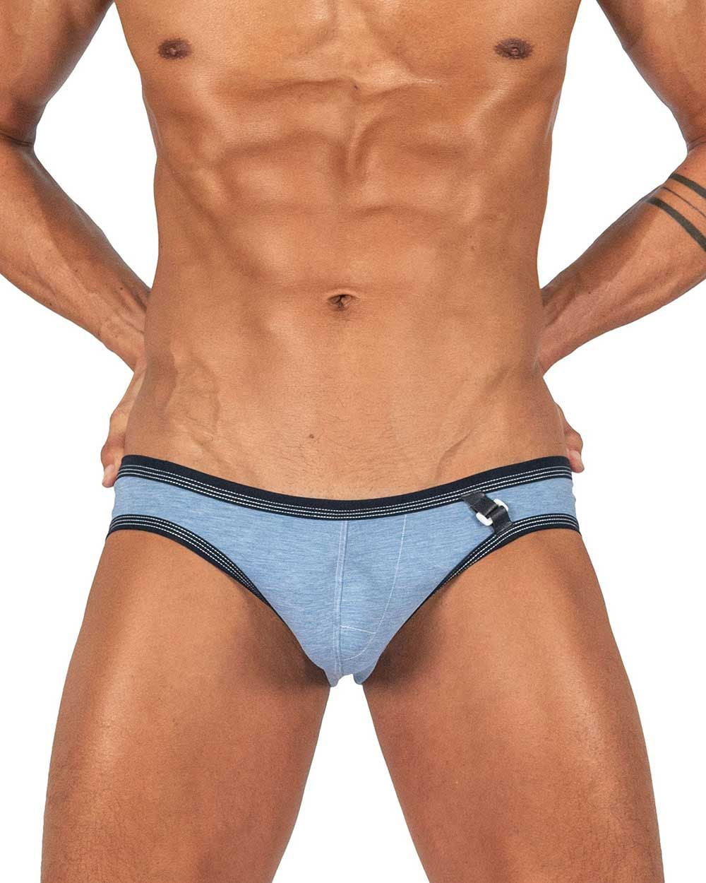 Private Structure Barn Boy Low Rise Mini Men's Bikini Brief in Denim – men's briefs