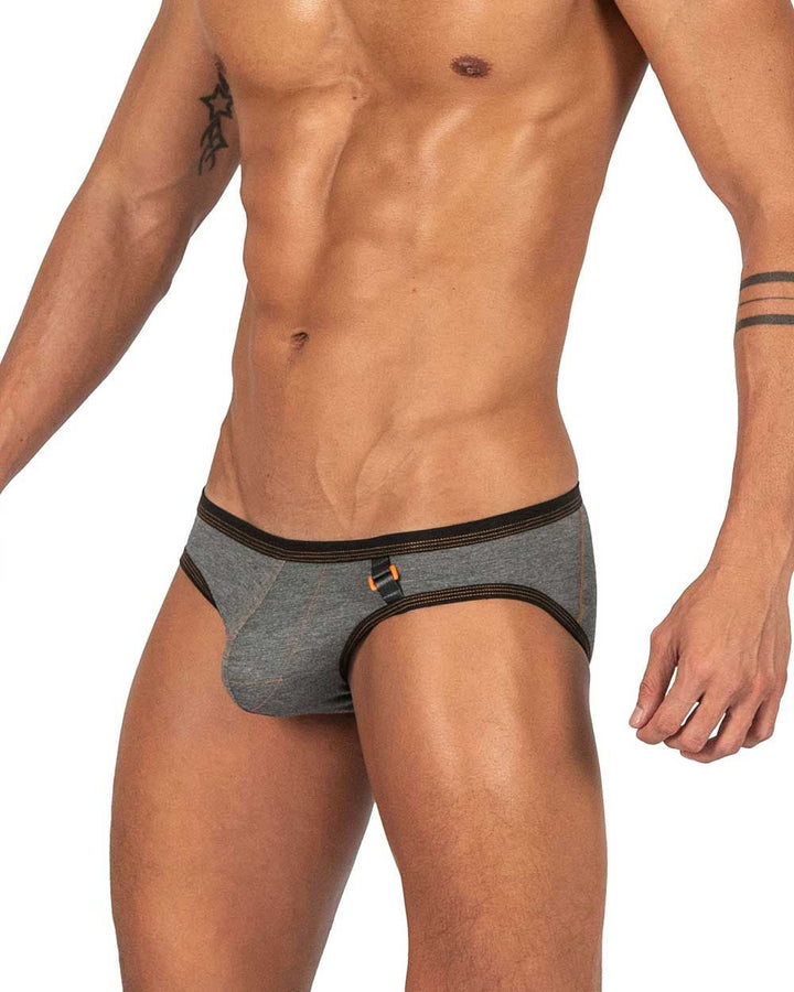 Private Structure Barn Boy Low Rise Mini Men's Bikini Brief in Stone Gray – men's briefs