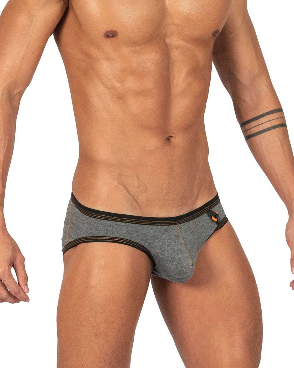 Private Structure Barn Boy Low Rise Mini Men's Bikini Brief in Stone Gray – men's briefs