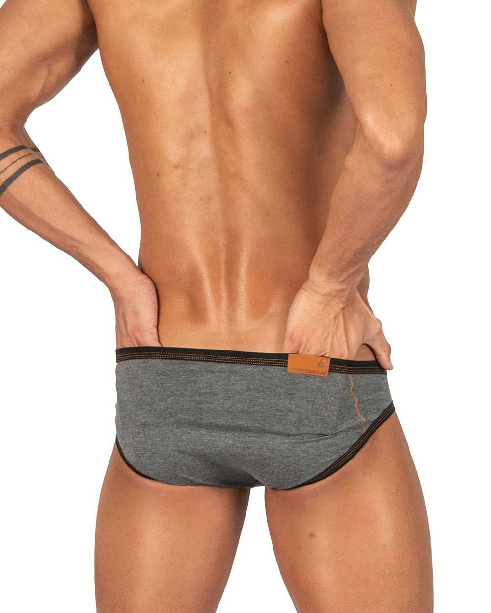 Private Structure Barn Boy Low Rise Mini Men's Bikini Brief in Stone Gray – men's briefs