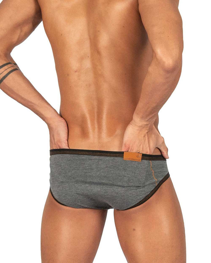 Private Structure Barn Boy Low Rise Mini Men's Bikini Brief in Stone Gray – men's briefs
