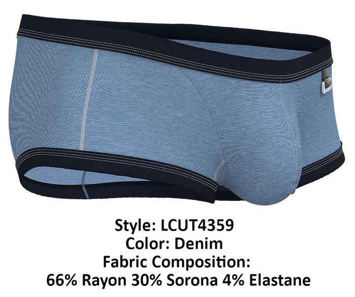 Private Structure Barn Boy Low Rise Men's Trunk Underwear in Denim – men's trunks