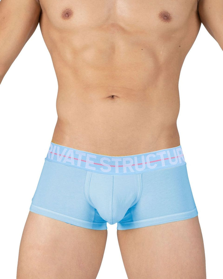 Private Structure Mo Lite Mid Waist Men's Trunk Underwear in Blue – men's trunks