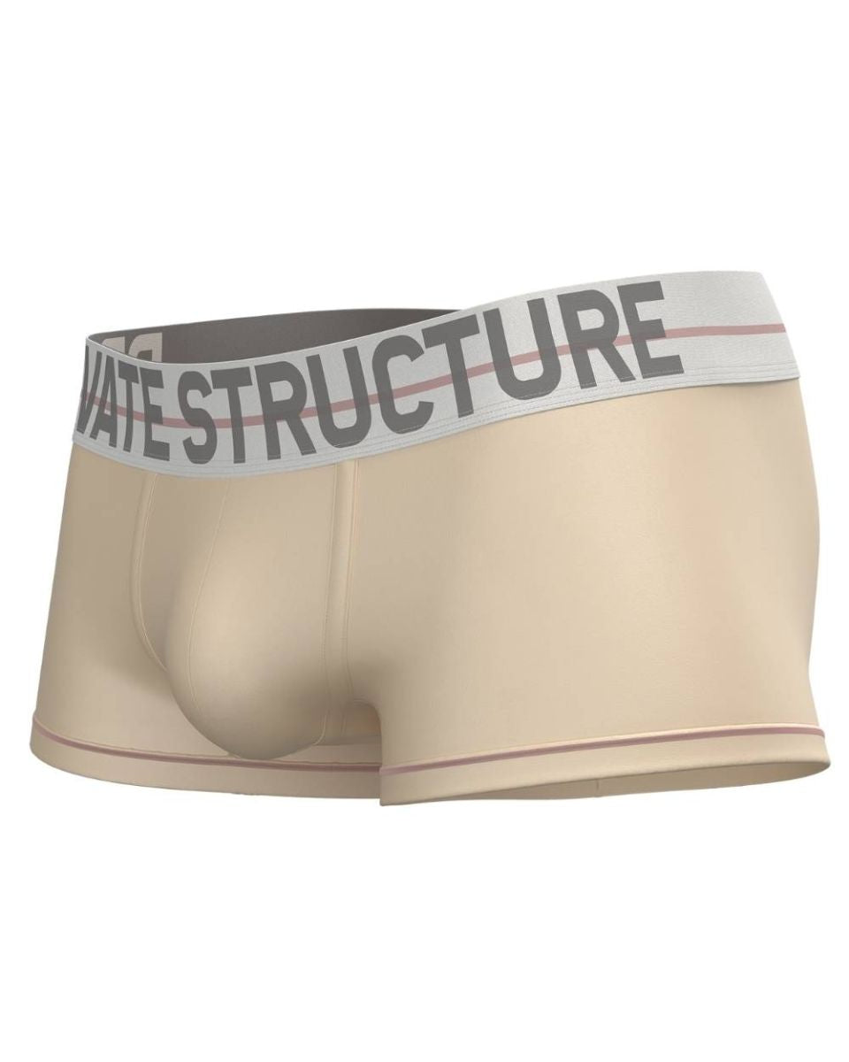 Private Structure Mo Lite Mid Waist Men's Trunk Underwear in Cream – men's trunks