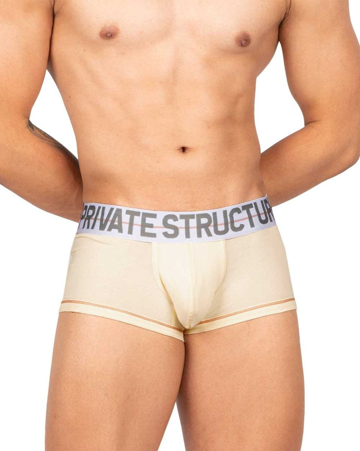 Private Structure Mo Lite Mid Waist Men's Trunk Underwear in Cream – men's trunks