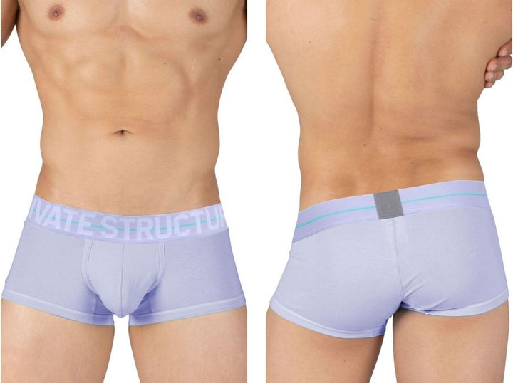 Private Structure Mo Lite Mid Waist Men's Trunk Underwear in Lilac – men's trunks