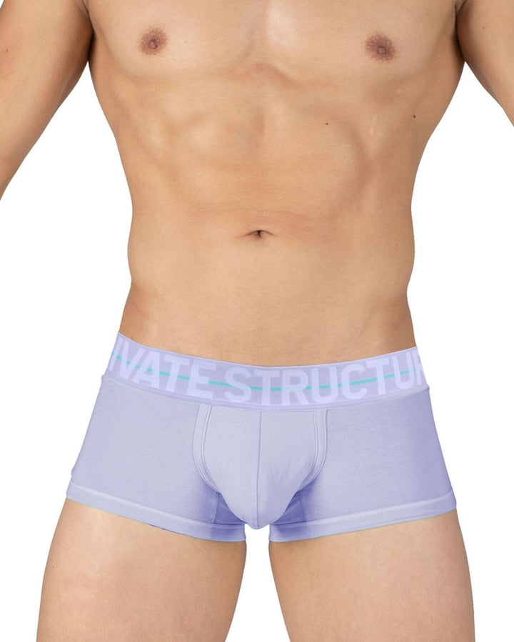 Private Structure Mo Lite Mid Waist Men's Trunk Underwear in Lilac – men's trunks