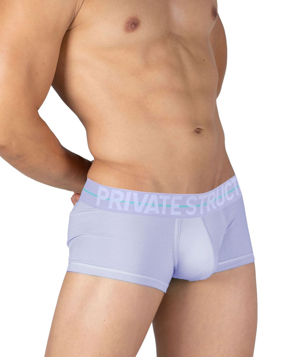 Private Structure Mo Lite Mid Waist Men's Trunk Underwear in Lilac – men's trunks