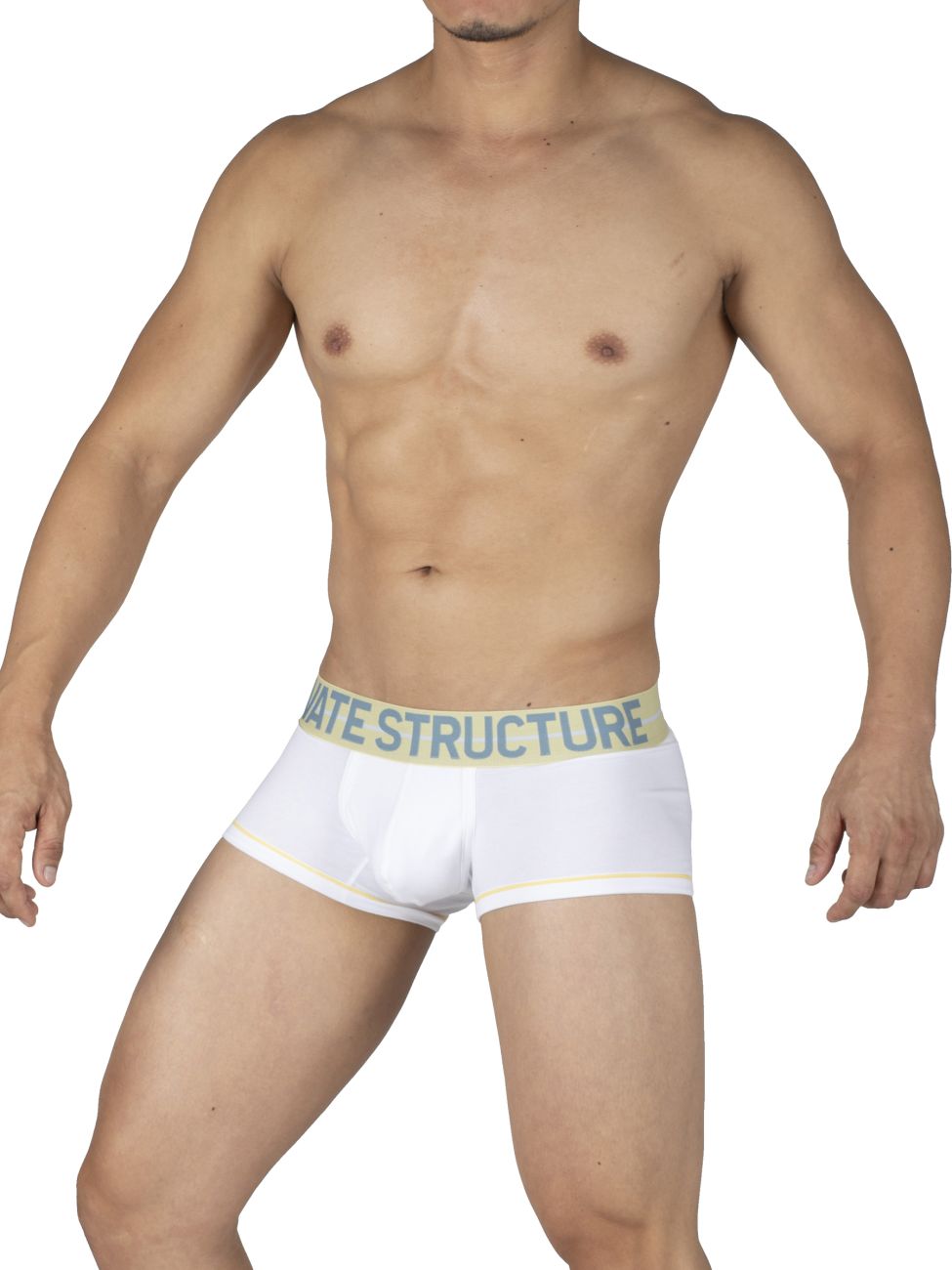 Private Structure Mo Lite Contour Brief Men's Trunk Underwear in White – men's trunks