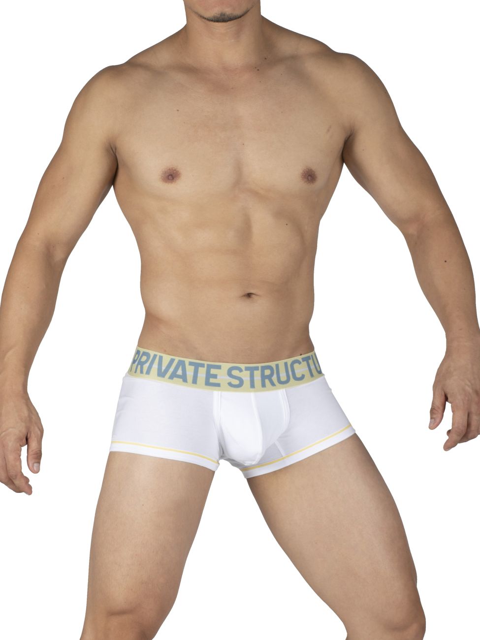 Private Structure Mo Lite Contour Brief Men's Trunk Underwear in White – men's trunks