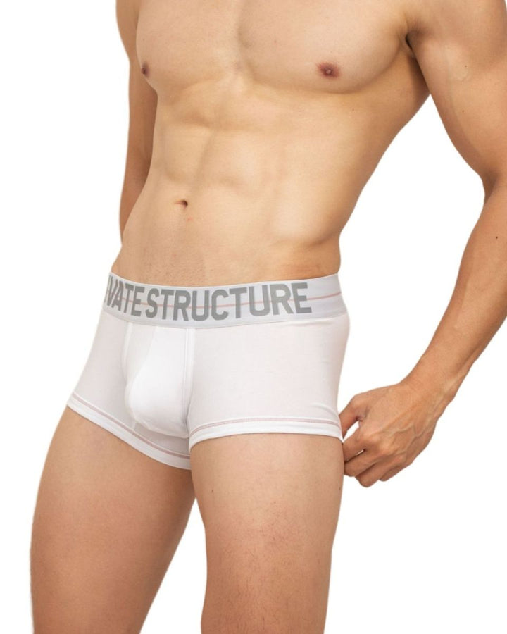 Private Structure Mo Lite Contour Brief Men's Trunk Underwear in White – men's trunks