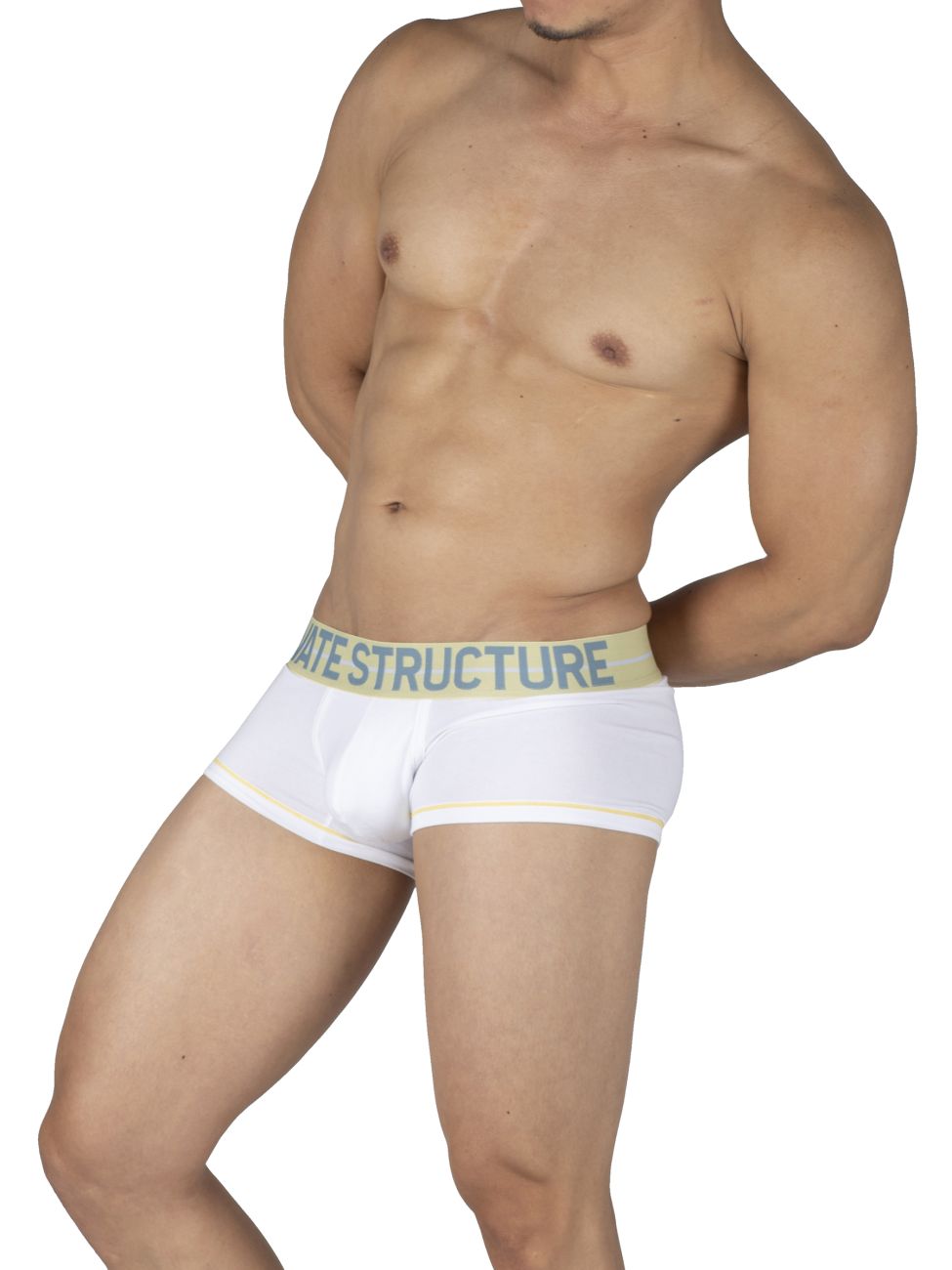 Private Structure Mo Lite Contour Brief Men's Trunk Underwear in White – men's trunks
