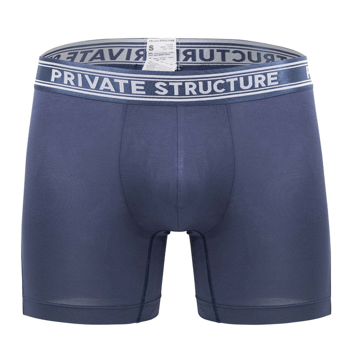 Private Structure Bamboo Mid Waist Men's Boxer Brief in Citadel Blue – men's boxer briefs