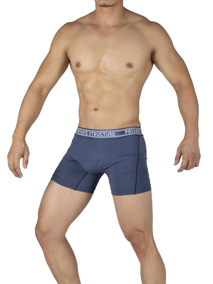 Private Structure Bamboo Mid Waist Men's Boxer Brief in Citadel Blue – men's boxer briefs