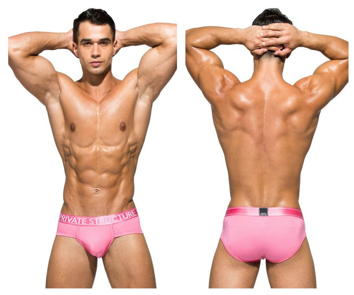 Private Structure Platinum Bamboo Contour Men's Bikini Brief in Blush – men's briefs