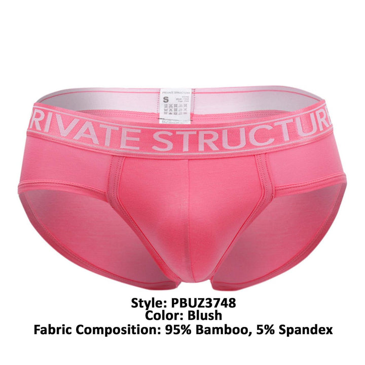 Private Structure Platinum Bamboo Contour Men's Bikini Brief in Blush – men's briefs